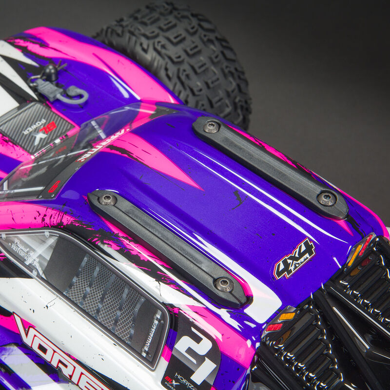 ARRMA 1/10 VORTEKS 4X4 3S BLX Stadium Truck RTR, Purple